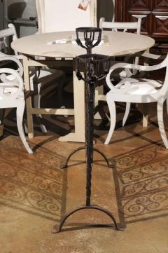 French Wrought Iron Freestanding Firescreen with Warming Holders circa 1880 - 3422892