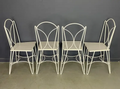 French Wrought Iron Patio Dining Set in Art Deco Style from the 1940s - 2555959