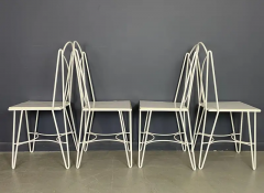French Wrought Iron Patio Dining Set in Art Deco Style from the 1940s - 2555962
