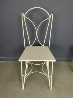 French Wrought Iron Patio Dining Set in Art Deco Style from the 1940s - 2555965
