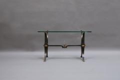 French Wrought Iron and Brass Coffee Table - 355131