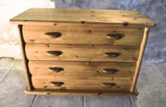 French alp solid pine 4 drawers chest of drawers - 1680055