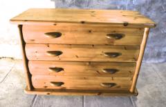 French alp solid pine 4 drawers chest of drawers - 1680104