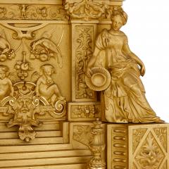 French architecturally formed ormolu mantel clock - 1588366