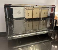 French art Deco mirrored sideboard with acquatic motifs - 3470348