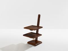 French art deco tinted oak wood serving table 1940 - 4463621