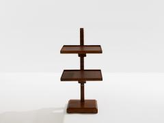 French art deco tinted oak wood serving table 1940 - 4463623