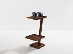 French art deco tinted oak wood serving table 1940 - 4463624