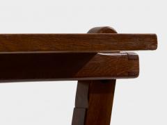 French art deco tinted oak wood serving table 1940 - 4463627