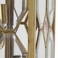 French bevelled glass and brass lantern - 1856933