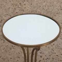 French brass and mirrored drinks table circa 1950 - 3598995