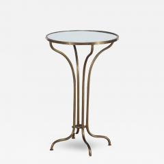 French brass and mirrored drinks table circa 1950 - 3602889