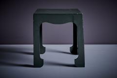 French chinoiserie art deco side table in the style of Atelier Martine green - 3448149