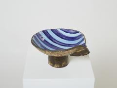 French colourful enamelled Ceramic cup forme libre circa 1970 - 3258237