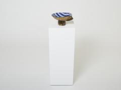 French colourful enamelled Ceramic cup forme libre circa 1970 - 3258239