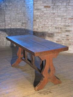 French early 17th Century Rustic Farm Table Console Desk Dining Table - 4174069