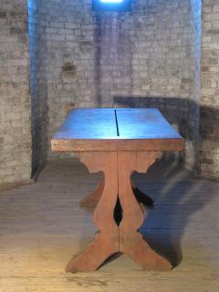 French early 17th Century Rustic Farm Table Console Desk Dining Table - 4174070