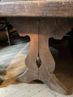 French early 17th Century Rustic Farm Table Console Desk Dining Table - 4174073