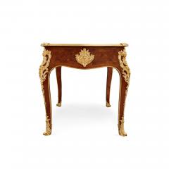 French gilt bronze and marquetry writing desk after Cressent - 2479554