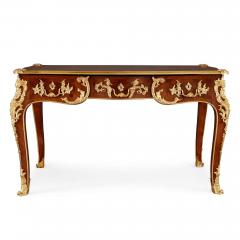 French gilt bronze and marquetry writing desk after Cressent - 2479555