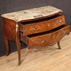 French inlaid Louis XV style chest of drawers from 20th century - 4226075