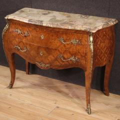 French inlaid Louis XV style chest of drawers from 20th century - 4226081