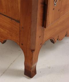 French inlaid two door cabinet with single drawer and steel hardware C 1800  - 3670541