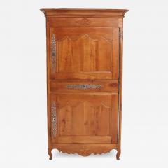 French inlaid two door cabinet with single drawer and steel hardware C 1800  - 3671341