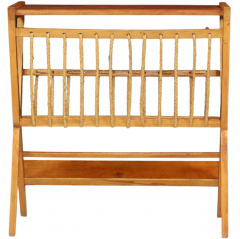 French mid century Oak Rope small Console - 2706862