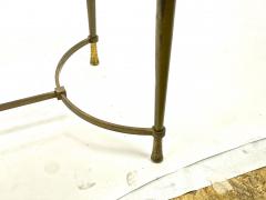 French modernist rarest solid gold bronze and St Gobain top dinning table - 1606393