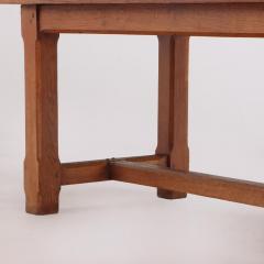 French oak slab top farm table C 1940  - 3920742