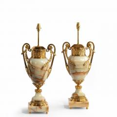French onyx and ormolu lamps - 823650