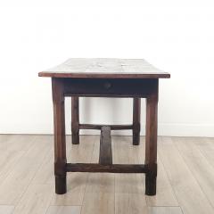 French or Italian Rustic Elm Table early 19th century - 3481607