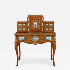 French porcelain and gilt bronze mounted writing desk - 3161137