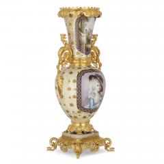 French porcelain and gilt bronze vases in the Chinoiserie style - 1543159