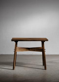 French raw wood table - 4683623