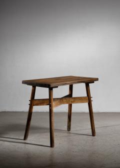French raw wood table - 4683624