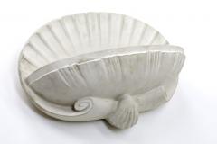 French riviera shell shaped pair of plaster sconce - 864711