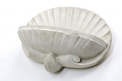 French riviera shell shaped pair of plaster sconce - 864714