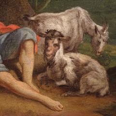 French school painting of the 18th century rococo gallant scene - 4228762
