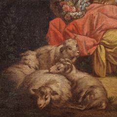 French school painting of the 18th century rococo gallant scene - 4228763