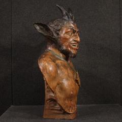 French terracotta sculpture from the 19th century the God Pan - 3931012