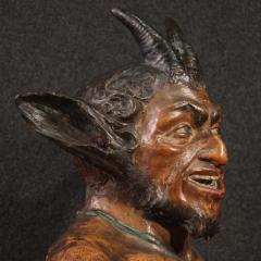French terracotta sculpture from the 19th century the God Pan - 3931013