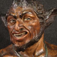 French terracotta sculpture from the 19th century the God Pan - 3931016