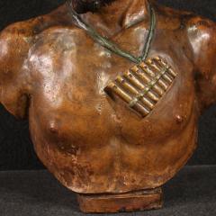 French terracotta sculpture from the 19th century the God Pan - 3931018