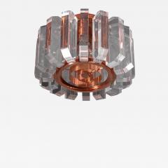 Frensch Leuchten Set of three plexiglass and copper ceiling lamps Germany 1950s - 2530175