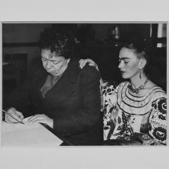 Frida Kahlo Rare Frida Diego Signing 2nd Marriage Liscense Press Photo - 4502029