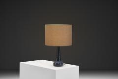 Fridtjof Sejersen Glazed Chamotte Stoneware Table Lamp by Fridtjof Sejersen Denmark 1960s - 4691597