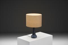 Fridtjof Sejersen Glazed Chamotte Stoneware Table Lamp by Fridtjof Sejersen Denmark 1960s - 4691736