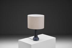 Fridtjof Sejersen Glazed Chamotte Stoneware Table Lamp by Fridtjof Sejersen Denmark 1960s - 4691737